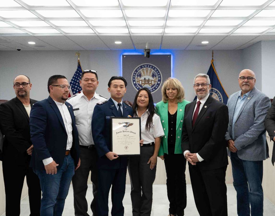 Award ceremony at City of Sweetwater